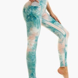 Iniber High Waist Tummy Control Leggings Yoga Pants
